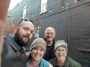 Board Members decorate for Christmas